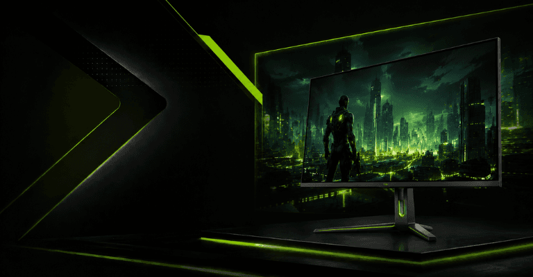 Curved ultrawide gaming monitor with multi-screen display