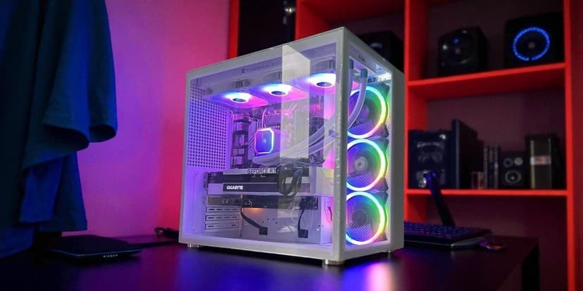 White Case Gaming RGB PC Computer i7 QUAD 16 GB 1TB SSD RTX 3050 8GB Wifi Win 11